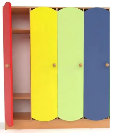 Шафа дитяча для зберігання особистих речей на 4 секції ( БІГУН арт. 11340)